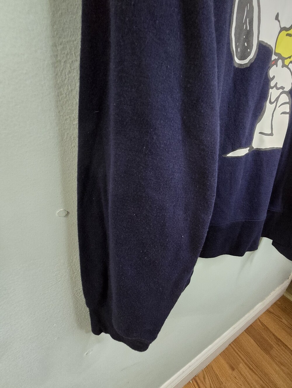 Peanuts Women's Navy Branded Hybrid Apparel Crewneck Sweashirt Size L - Picture 4 of 13